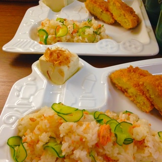 鮭フレークで簡単ちらし寿司★